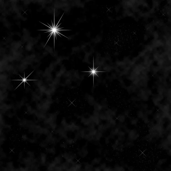 Heldere ster op nachtelijke hemel — Stockfoto
