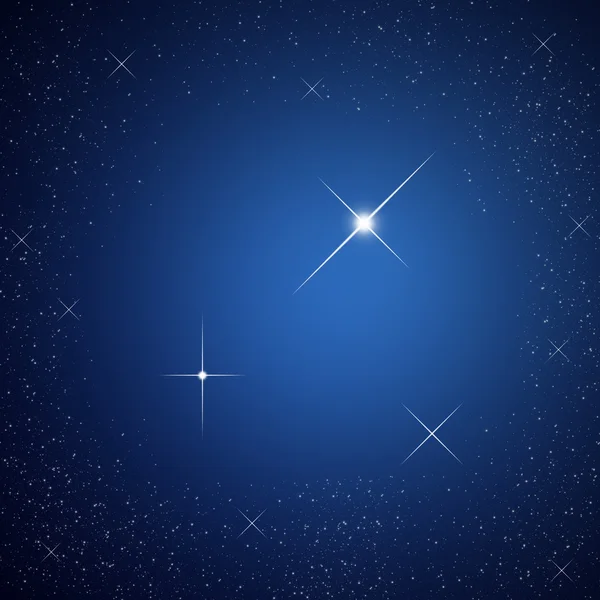 Gece gökyüzü parlak yıldız — Stok fotoğraf