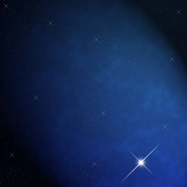 Зірка в ніч неба — стокове фото