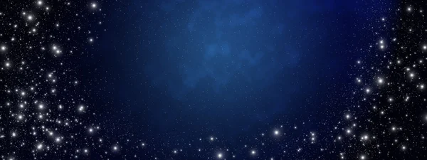 在天空的夜晚 3 星级 — 图库照片