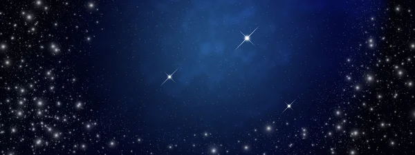 Gwiazda na niebie w nocy — Zdjęcie stockowe