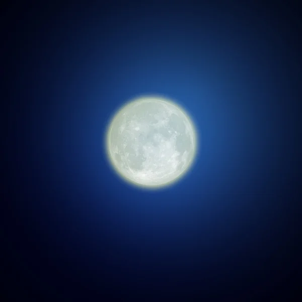Månen på natthimlen — Stockfoto
