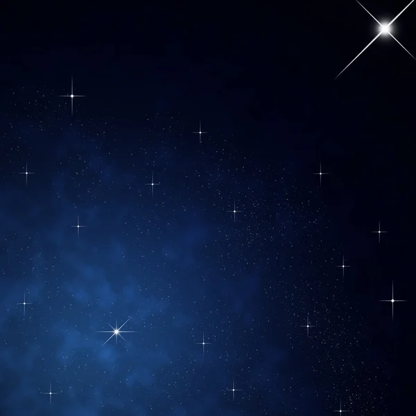 Αστέρι ουρανό το βράδυ — Φωτογραφία Αρχείου