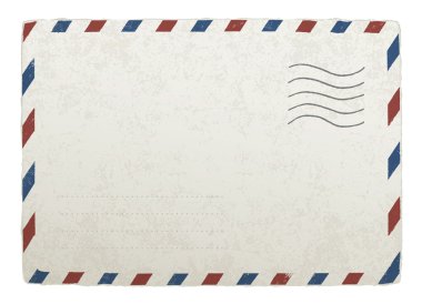 Vintage mailing envelope. Vector template for your designs, EPS