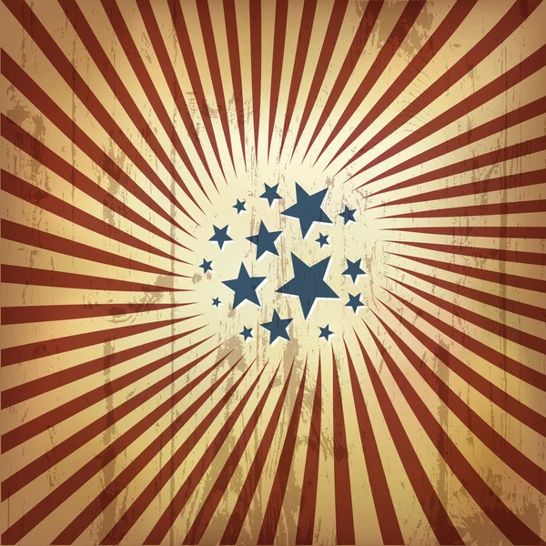Amerikanischer patriotischer Retro-Hintergrund. Vektor, Eps10 — Stockvektor