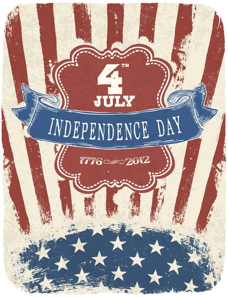 Poster da celebração do dia da independência. Ilustração vetorial, EPS 10 — Vetor de Stock