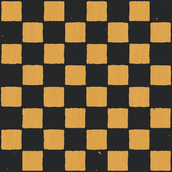 Grunge chessboard vector background. — Stock Vector