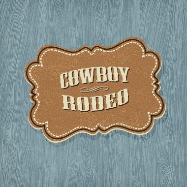 Retro western classic label. Vector illustration, EPS10 clipart