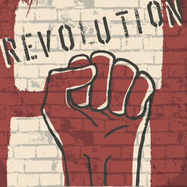 Revolution! vector illustration, EPS10 clipart