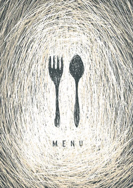 Art Restaurant Menu Koncept Design. Vektor. — Stockový vektor