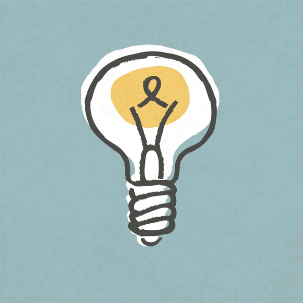 Illustration d'ampoule. Concept de symbole d'idée créative. Vecteur, EP — Image vectorielle