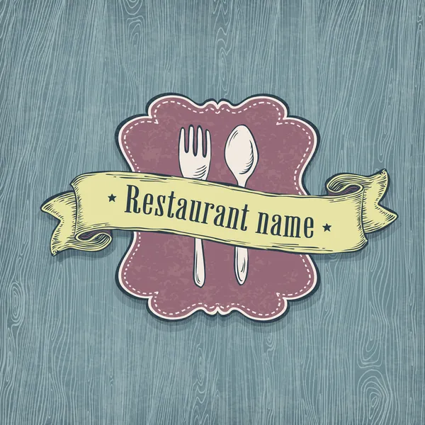 Restaurant ontwerpsjabloon. vector, eps10. — Stockvector