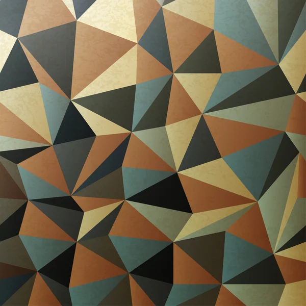Bruin gamma driehoek patch oppervlak. abstracte achtergrond, vector — Stockvector
