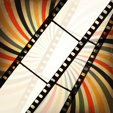 Grunge cinema background. Vector, EPS10 clipart