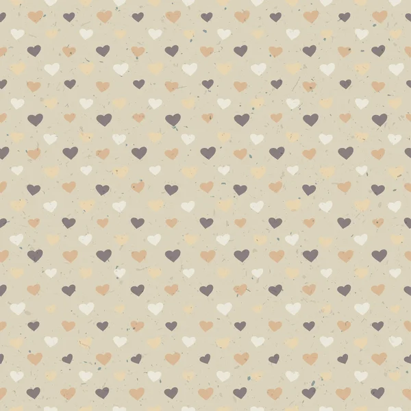 Coeurs sans couture motif sur la texture du papier. Vecteur, EPS10 — Image vectorielle