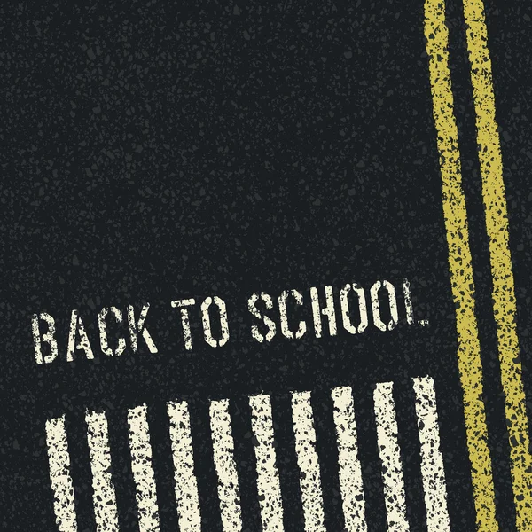 戻って学校へ。道路安全コンセプト。ベクトル、eps8 — ストックベクタ