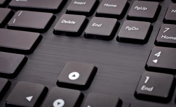 黒ボタンとキーボード — ストック写真