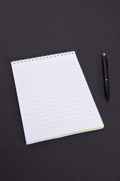 White paper with pen — Stock Photo, Image
