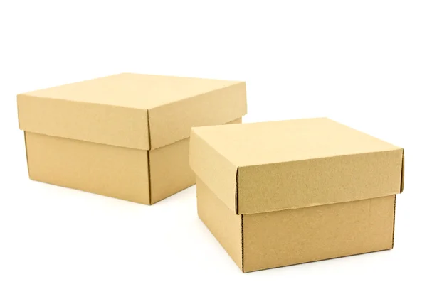 Коробка из картона — стоковое фото