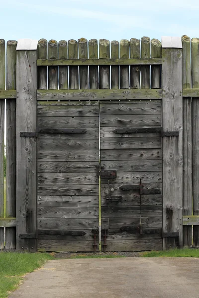 Antique Wood Gate — Stock Photo, Image