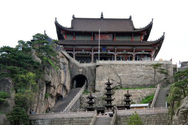 Buddhist temple Tiantai clipart