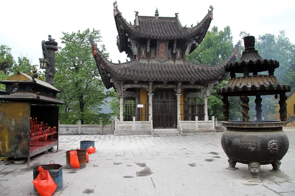 Buddhistiska kloster, jiuhua shan — Stockfoto