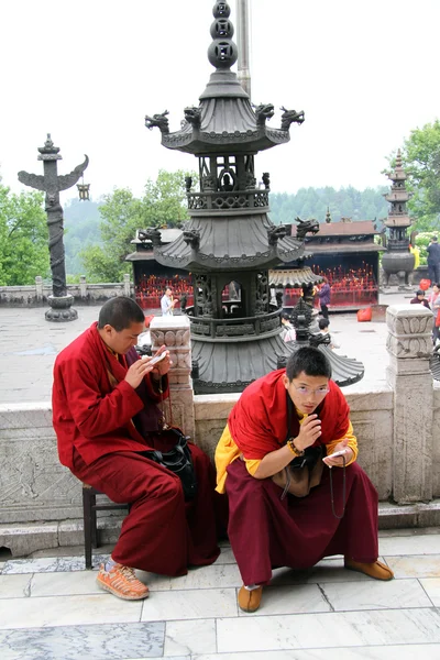 Буддийские монахи — стоковое фото