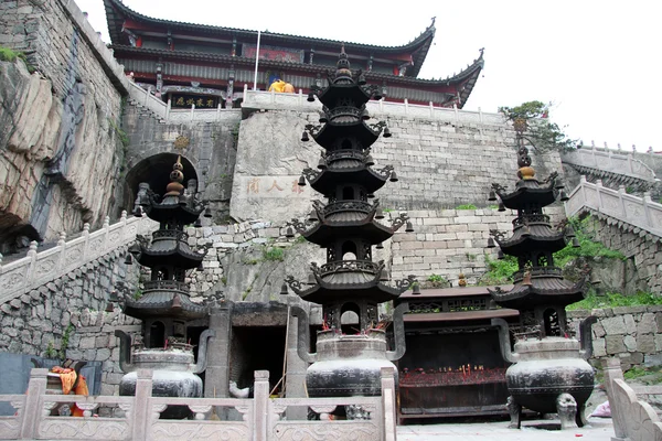 Buddhistischer Tempel tiantai — Stockfoto