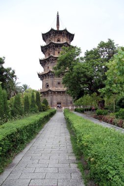 Pagoda and park clipart