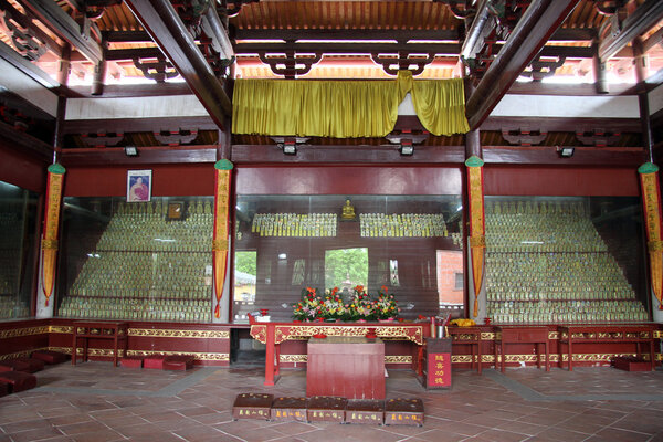 Inside old chinese temple in Quanzhou, China