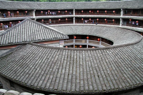 stock image Inside tulou