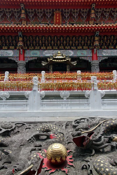 Průčelí chrámu wenwu — Stock fotografie