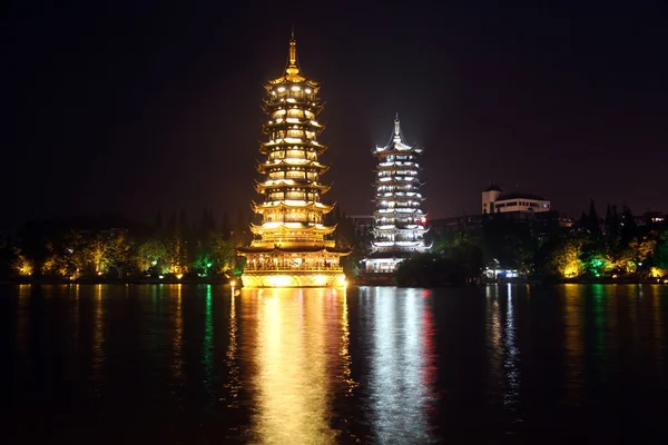 stock image Two pagodas