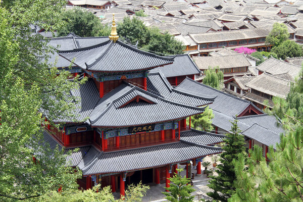Chinese pagoda a nd roofs