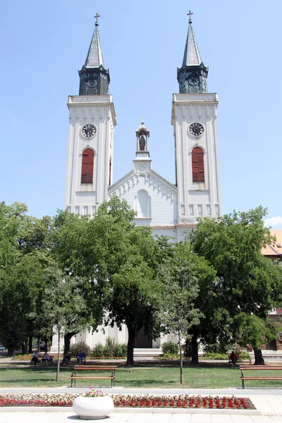 Church with two towers — Stock Photo, Image