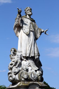 Statue of saint clipart