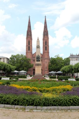 Bonifatius church in Wiesbaden clipart