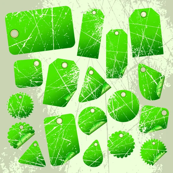 Набір зелених міток — стоковий вектор