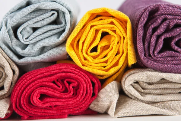 Toallas de algodón laminadas de colores —  Fotos de Stock