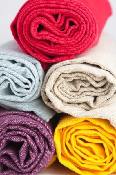 Toallas de algodón laminadas de colores —  Fotos de Stock