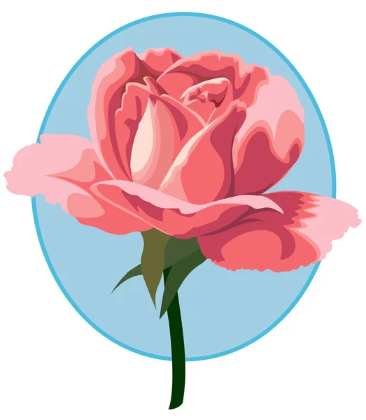 Tiffany rose — Stockvektor