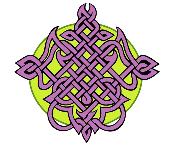 紫晶纹身结 — 图库矢量图片