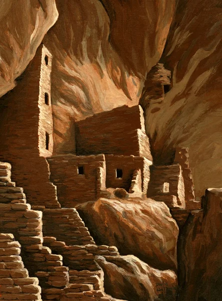 Square Tower House, Mesa Verde — Stock Photo, Image