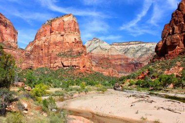 Angels Landing in Zion National Park clipart