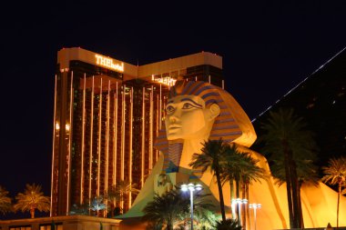 Luxor Sphinx and Mandalay Bay clipart