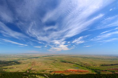 Wyoming kırsal manzara