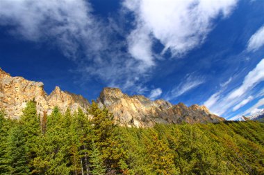 Castle Mountain Banff National Park clipart