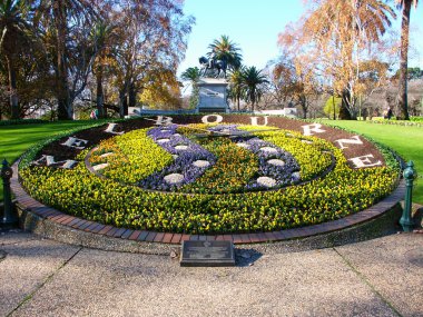 Queen Victoria Gardens Floral Clock clipart