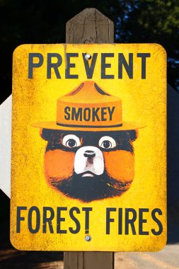 Prevent Forest Fires Sign clipart