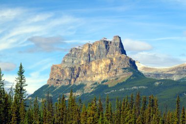 Castle Mountain Banff National Park clipart